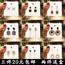 Korean temperament Net red earrings 2021 New s925 sterling silver earrings women simple cold wind long earrings 2020