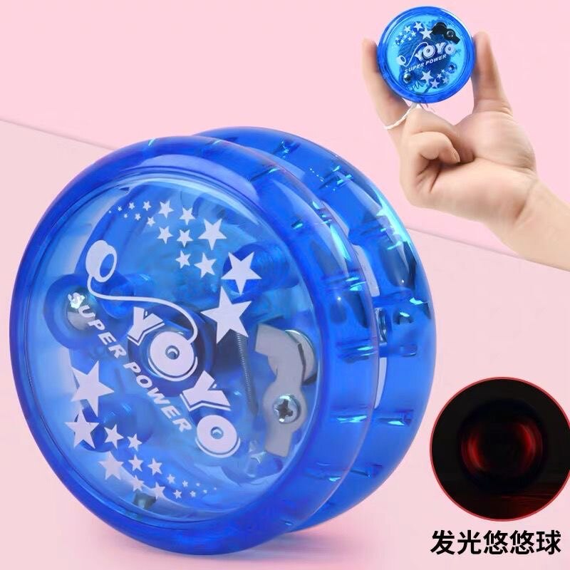 Glowing leavening ball live broadcast net red toy leavening ball flashing toy live sleep yo-yo plastic yoyo ball