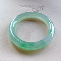 Natural Burmese old pit round bar jade bracelet Yingrun A goods ice species floating green flower jade bracelet imperial concubine jade bracelet children