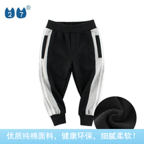 Brand Tailstock Cut Mark Special Cabinet Childrens Clothing Online Red Shop Korean Version Autumn Winter Boy Sports Pants Plus Suede Pants Tide
