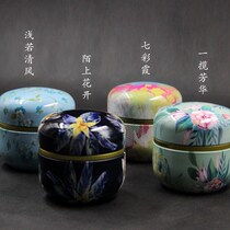 Storage tank car square decoration mini exquisite lettering large tinplate box Tea box small and cute