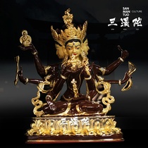 Tibetan eight-armed Buddha Buddha statue Nepal craft tantric Buddha statue Nepal craft tantric Buddha top Saint Dharani statue ornaments