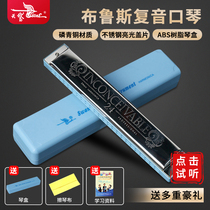 Swan harmonica 10 holes Blues 24 holes Polyphonic C tune beginner students introductory professional performance harmonica