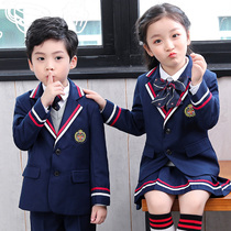 Kindergarten garden clothes spring and autumn suits British style small suits first grade childrens class uniforms primary school uniforms autumn and winter