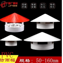 Chimney wind-proof white iron sheet rain-proof products with cover outdoor smoke pipe Rural wood stove range hood boiler