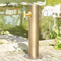 Anti-freezing whole copper faucet with pegged villa patio pool antifreezing whole copper faucet water hydrant