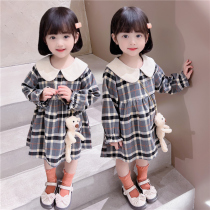 Girls floral dress spring autumn 2022 new childrens dress baby girl spring spring dress Princess skirt