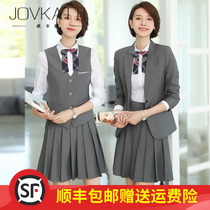 Teacher professional clothes kindergarten teacher work clothes teacher interview clothing 2021 autumn and winter New Korean fashion age reduction dress