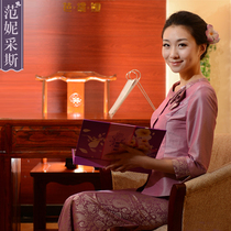 Thai front desk welcome technician work clothes Thai beautician work clothes Thai clothes Thai work clothes