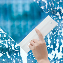 Toilet glass wiper mirror tiles cleaning double-sided silicone scraper hearth scraped oil stain cleaning tool