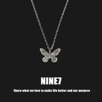 Butterfly necklace Female ins wind retro hip hop wild pendant Male earth cool simple trend accessories couple sweater chain