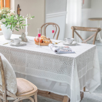 White Lace Table Buffet Style Light Extravaganza Superior Rectangular Dessert Table Bed Head Cabinet Tea Table Geb Photo American