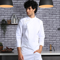 Domino autumn new long sleeve chef work clothes male hotel back kitchen custom LOGO shirt work uniform female