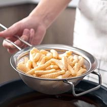 Stainless steel filter screen ultra-fine large dense colander spoon pearl milk tea bean pulp leak net milk tea shop household kitchen