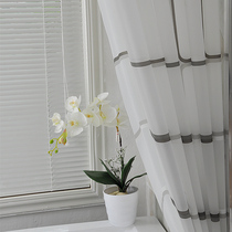 European bathroom waterproof shower curtain set non-perforated mildew-proof thickened toilet shower partition cord room hanging curtain