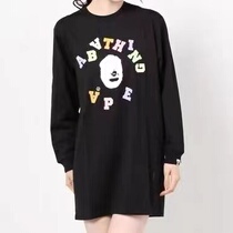 (Domestic Spot) Snow State Jam Bape Olai Fold Upper Catapans Head Letter T Skirt Dress Dress