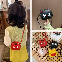 Childrens bag girl cute foreign style satchel tide child kitten crossbody Backpack Baby Fashion shoulder bag