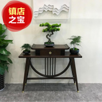 New Chinese Xuanguan Cabinet Xuanguan Table Bar Case End View Desk Decoration Cabinet Solid Wood Full Solid Wood Door Hall Rack Xuanguan Dae