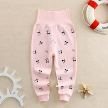 0-3-year-old male and female baby belly protective pants 2 baby cotton bag belly pants 1 belly button high-waist pants single 4