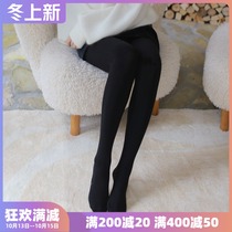 Mitumi Yabi speed warm velvet fever 800D Japan black Technology Spring and Autumn Winter plus velvet pantyhose women