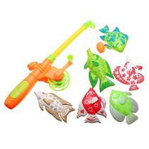 magnetic toy with 6 fish and a rods outdoorfishing