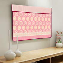 TV Hood dust cover hanging 55 inch 65 inch simple fresh dust TV cover cover new TV cloth cover towel
