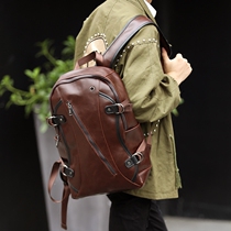 Hong Kong generation IT purchase new retro Hand bag backpack men and women travel backpacks Korean trend school bag casual bag