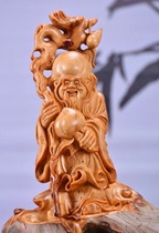 Yabai root carving wood carving ornaments crafts Shouxing hand-carved to send elders Jiapin Taihang Chen-Chen old materials