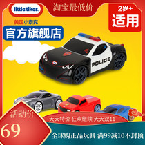 American Little Tektronix touches racing childrens toy car baby police car stunt tumbling car model ejection wheel