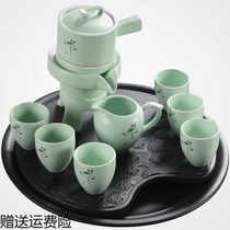 Lazy tea set set home simple time running tea tea brewers automatic tea making Kung Fu Tea Cup ceramics