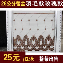 Modern curtain 26cm sofa table cushion cover foot bath towel lace ribbon embroidery decorative lace accessories