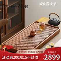 TOUCH MISS relief Xiangyun Bakelite tea tray German large household gold material light luxury electric Bakelite tea table