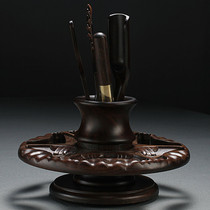 Kiln black sandalwood tea ceremony six gentlemen kung fu tea set tea ceremony accessories large tea spoon Tea Needle tea pen tea rack