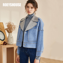 Rocoat 100% fine-spun Australian treasure wool double-sided jacket 2020 Winter fit new short of big coat 02596