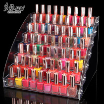 Acrylic nail polish display stand Cosmetics storage rack Transparent lipstick finishing box Nail shop display rack display