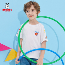 Babu Bean Boy Clothing Boy Short Sleeve T-shirt Summer New Children Baby Casual Sports Blouse Foreign Air Cartoon Tide