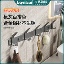 Hanging hookwall hanging clothesClotherhookToweltowelToilet wall strong viscose-free punch fixed