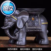 Beauty salon ornaments creative European style moves ◆ customized Cai elephant stool changing shoes stool ornaments indoor European style