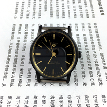 Original stock Shanghai watch four factory diamond brand black shell black oval mechanical diameter 36MM delivery strap
