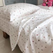 Self-made 60 cotton non-fluorescent soft soft Children single double quilt cover sheets 1 5 1 8 meters bed