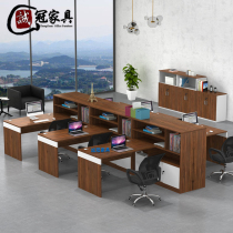 Staff desk deck Simple modern 2 4 6 8 people screen position partition office furniture combination four people