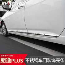 18-21 Volkswagen Longyi plus Body trim Door anti-collision decorative bright edge strip modification special products accessories