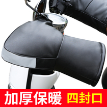 Electric car handle winter riding battery car warm gloves thickened waterproof cold and windproof motorcycle handle cover