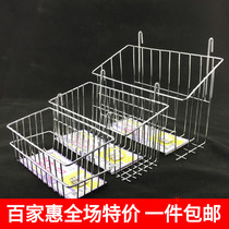 Special offer 3-pack storage hanging basket Room layout Grid Dormitory finishing with hook basket Photo wall mesh hanging rack