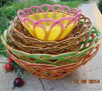Fruit and vegetable basket imitation rattan bread basket washable breakfast basket for restaurants
