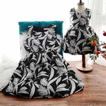 Original design spring and autumn parent-child dress dress skirt small children mother womens vest base skirt personality tide