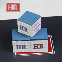 HR chocolate powder 2-pack pool club head chocolate powder billiards leather head powder nine-ball stick powder nine-ball stick powder wipe powder leather head gun powder