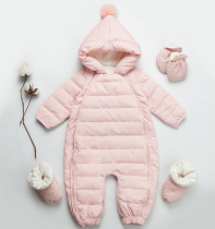 2020 new baby downlink body suit thickened warm baby out to serve Harrier baby out in winter