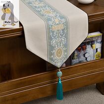 Table flag Zen Chinese style classical living room cover cloth New Chinese style simple atmospheric dining table coffee table porch TV cabinet