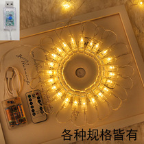 LED star light Photo clip light string ins Girl heart room decoration colorful light USB with remote control Waterproof